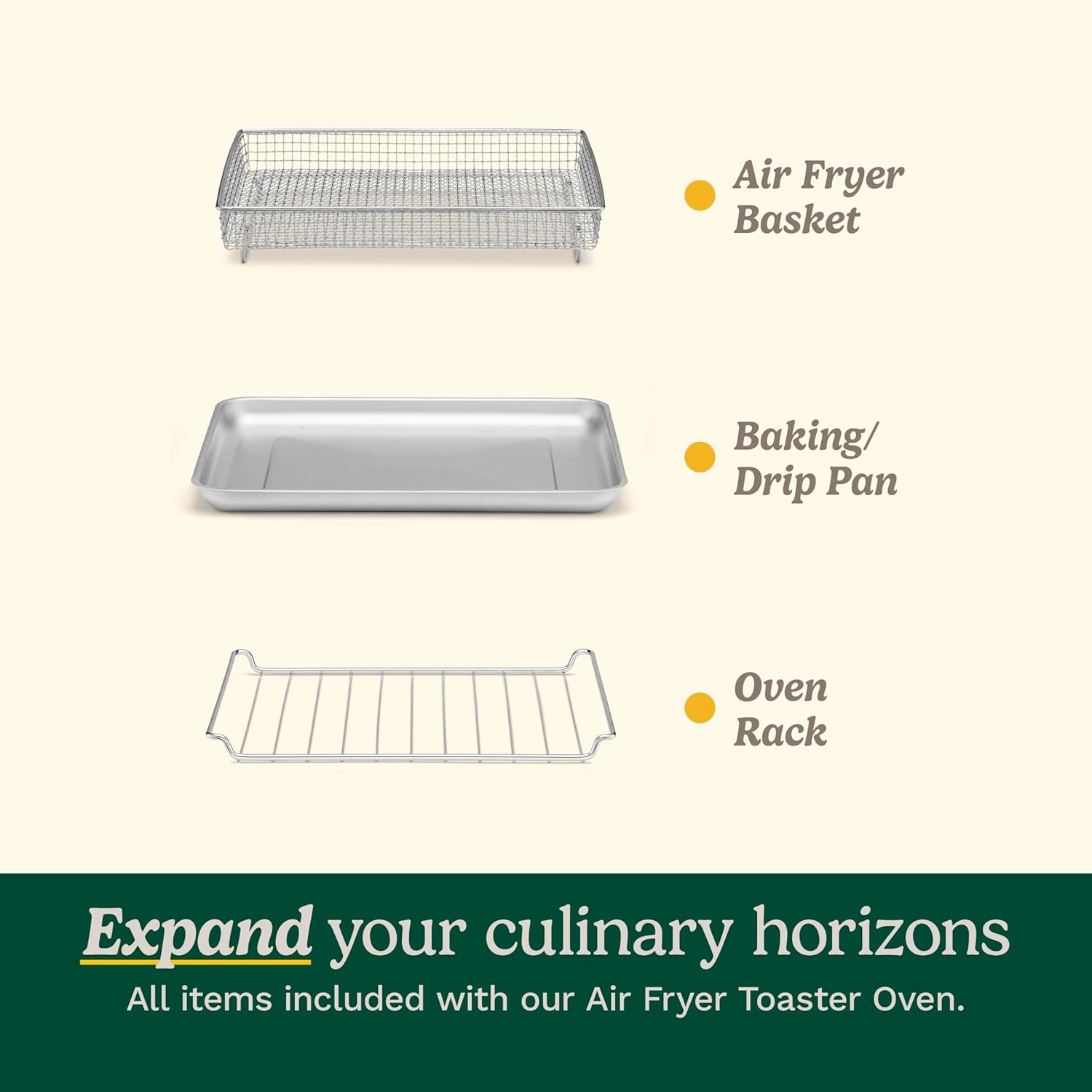 Cuisinart Air Fryer Toaster Oven with Extra-Large Capacity, 1800W Stainless Steel Oven with Digital Display, Bake, Broil, Roast & Air Fry Options, Adjustable Temperature, TOA-95NAS