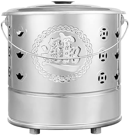 Large Outdoor Incinerator Burn Barrel for Yard Waste, Paper, Leaves, Trash & Wood - Ideal Fire Pit for Backyard Bonfire & Efficient Waste Disposal