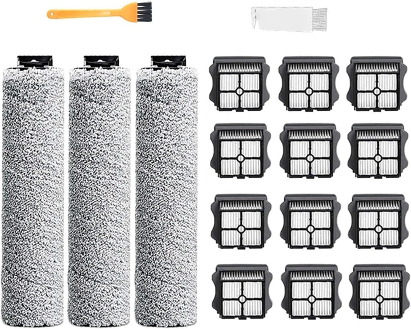 Cordless Wet Dry Floor Washer Handheld Vacuum Soft Roller Brush Hepa Filter Spare，Compatible for TINECO IFloor 3 / Floor One S3