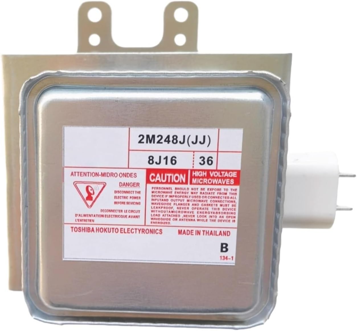 1pc 2M248J(JJ) Air-Cooled Magnetron For Microwave Oven 2M248 Industrial Microwave Generator Replacement Parts