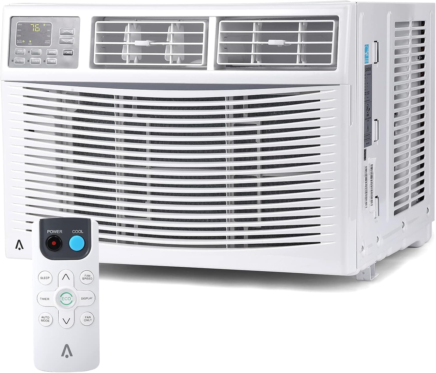 12,000 BTU Smart Window Air Conditioner - Wi-Fi Enabled - Cools 550 Sq.Ft - Ultra Quiet & Energy Efficient - Includes Remote & Easy Install Kit (115v/60Hz)