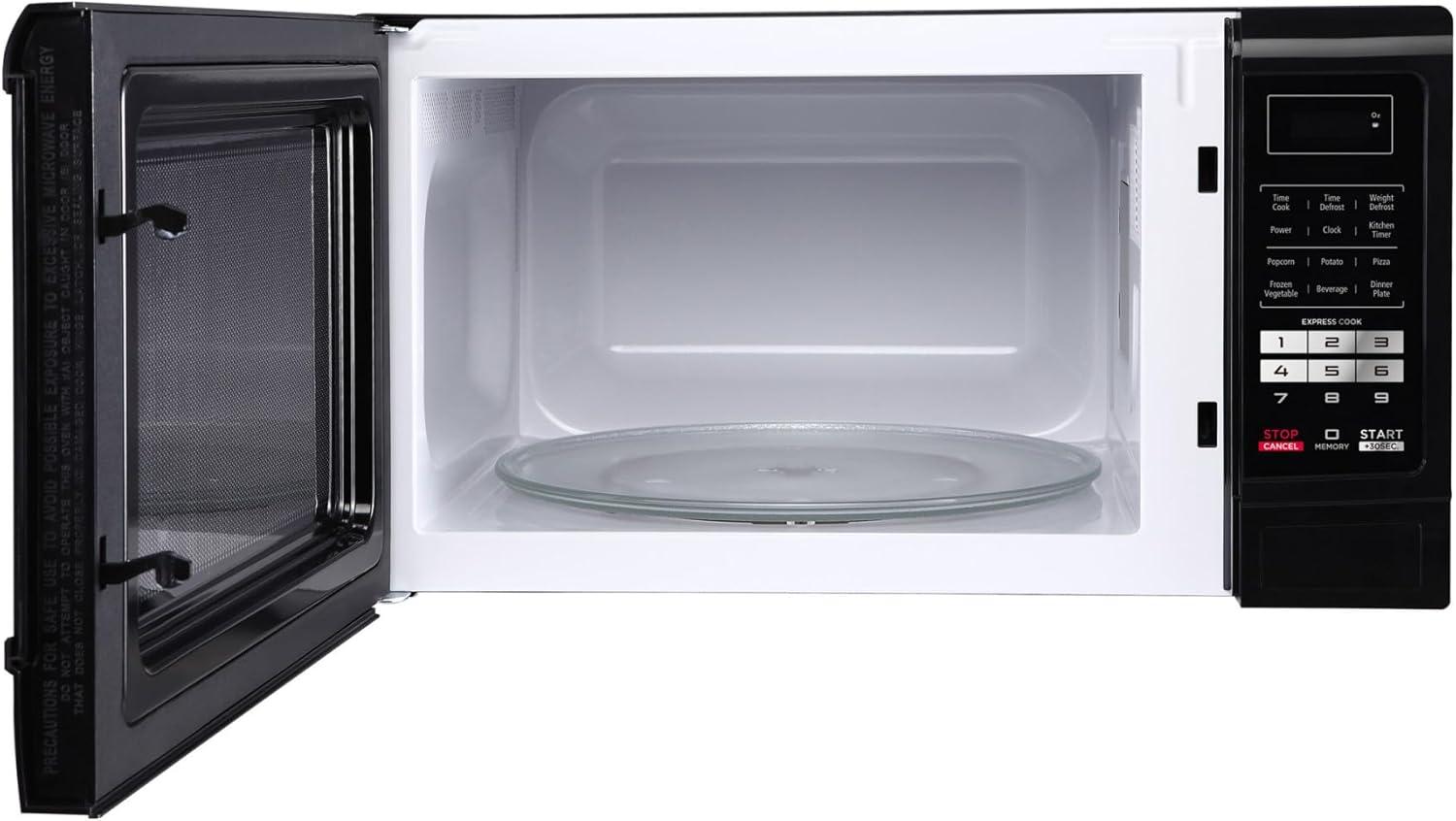 1.6 cu. ft. Countertop Microwave in Black