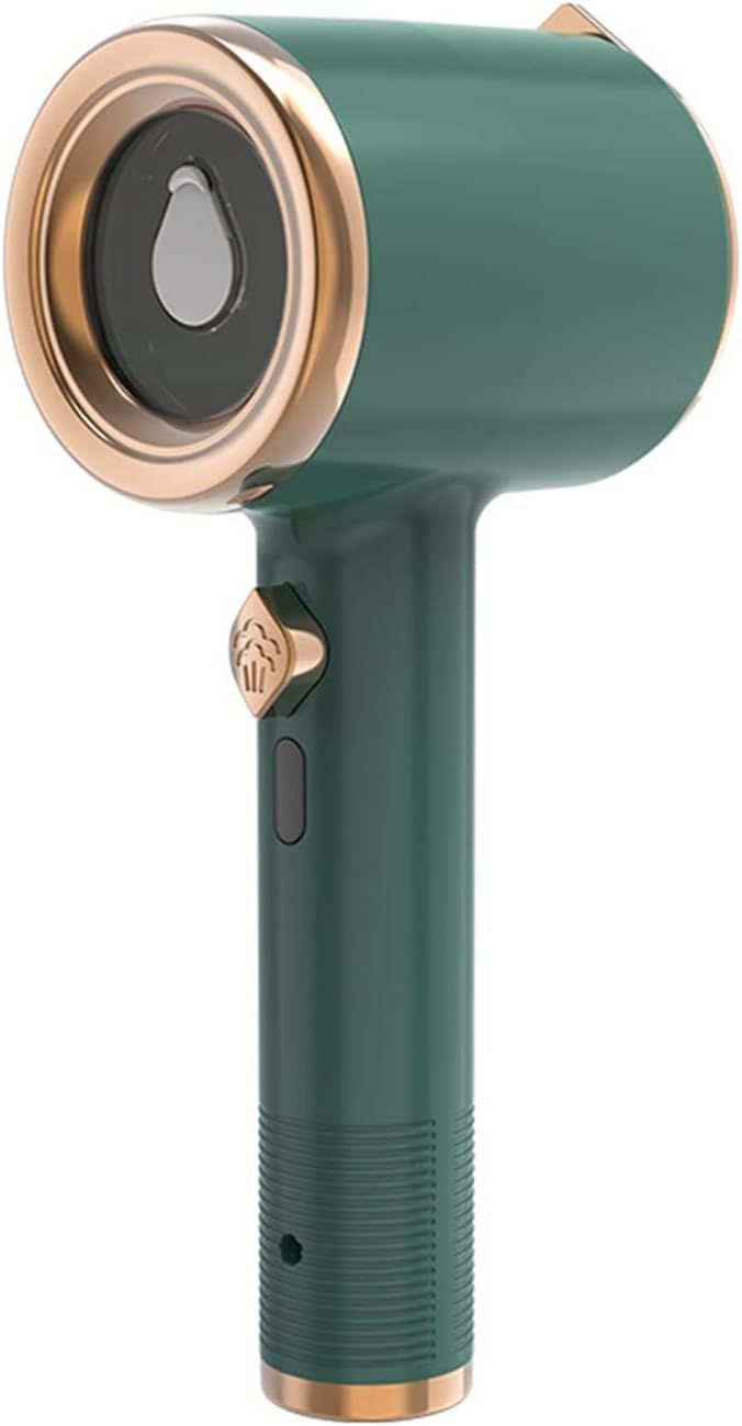 KANGYEBAIHUODIAN Handheld Garment Steamer Wet and Dry Hand-Held Iron Rotating Ironing Machine Convenient Light Carrying Fast Wrinkle Removal (Color : Green, Size : US)