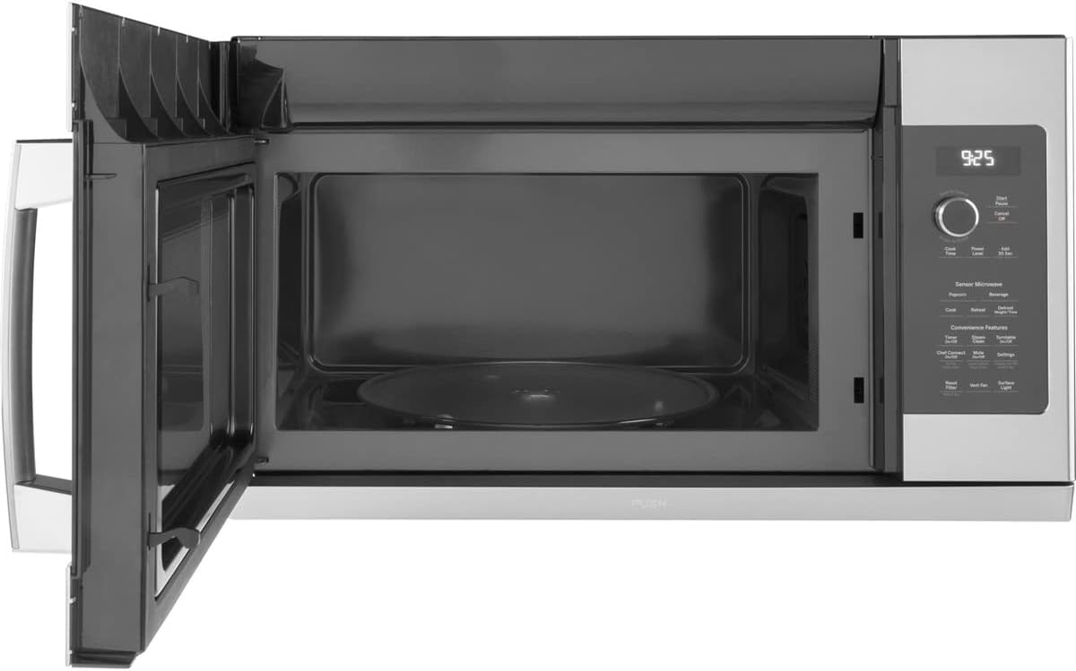 Profile 2.2 cu. ft. Over The Range Microwave in Stainless Steel with Extendable Slide-Out Vent