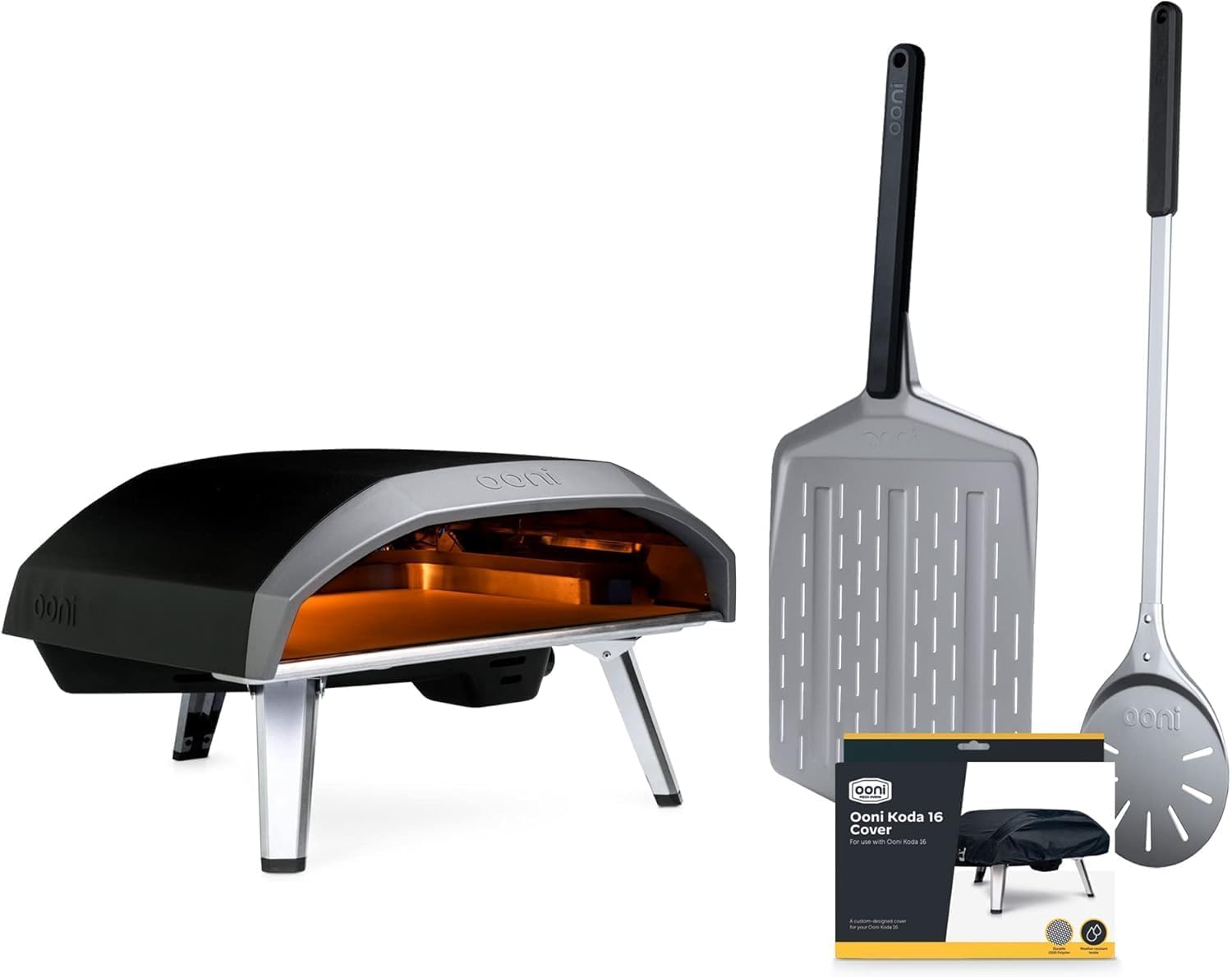 Ooni Koda 16 Natural Gas Pizza Oven - Ultimate Pizza Oven Bundle - Includes 14