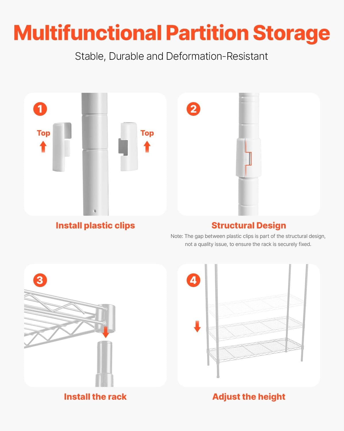 Happybuy Over Washer and Dryer Storage Shelves, 4-Tier Laundry Room Drying Rack with Hanger Rod and Hooks, Adjustable Washer Shelves Space Saver for Laundry Room Organization, White