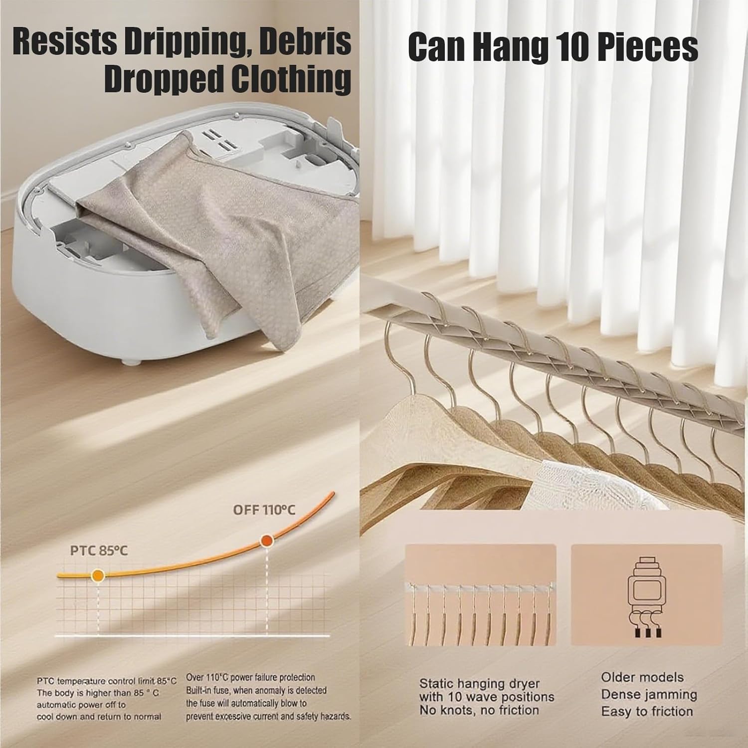 Steam Closet for Clothes Professional Grade Steam Dryer, Dual Sanitization (UV + Heat), 25% Larger Capacity, 3D Circulation, Today Wash, Today Wear, For Coats & Blankets