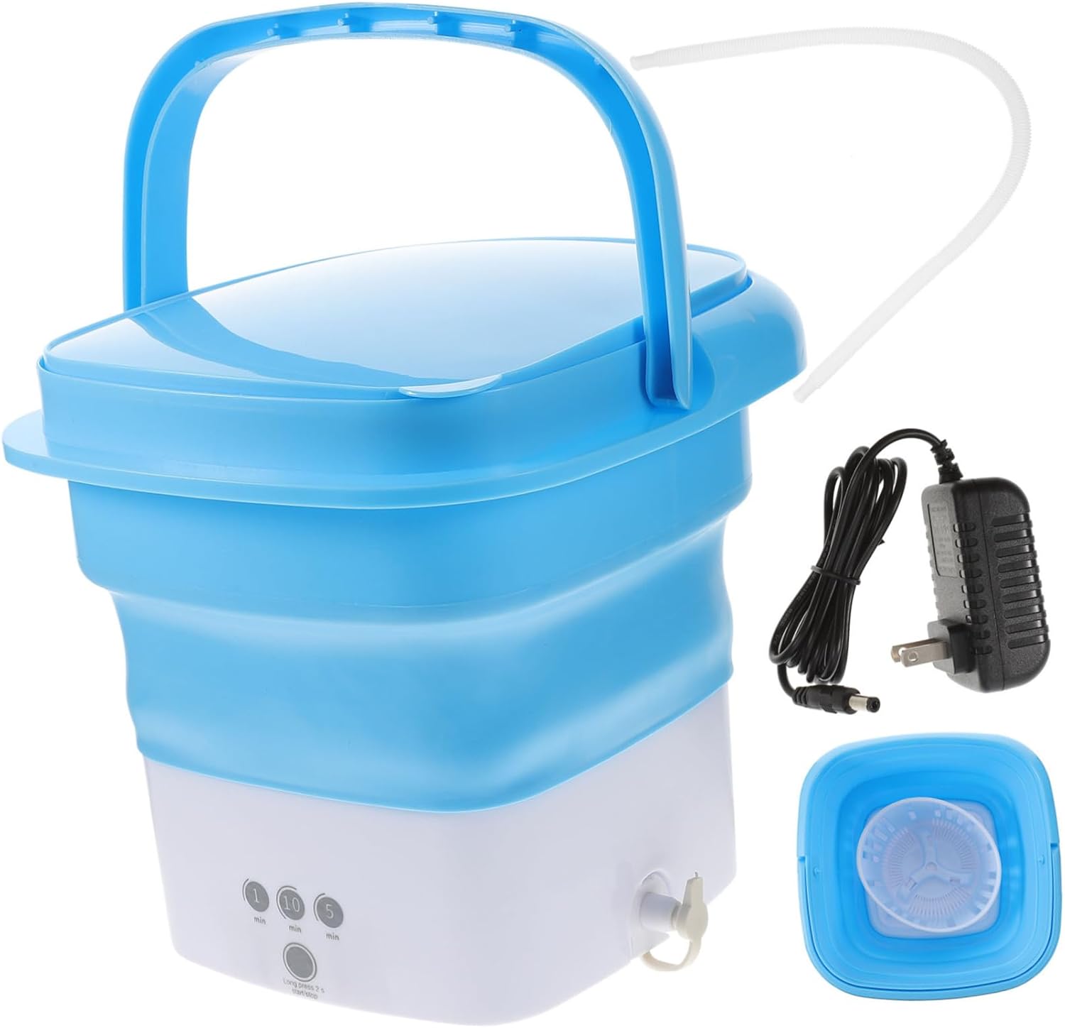 -in-one Portable Washer Machine 2.8l Capacity High-power Motor and Foldable for Easy Storage Travel