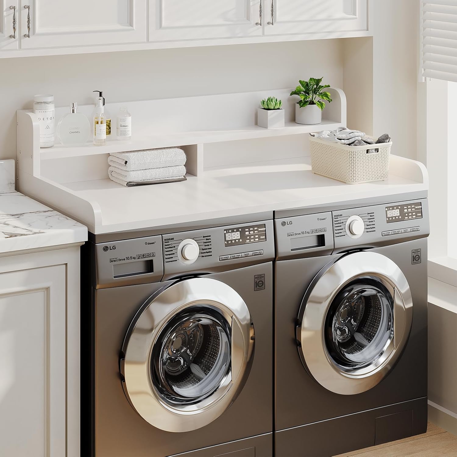 2-Tier Washer Dryer Countertop with 2.75