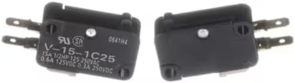 0641H4 Microswitch, Door, Set of 2, Microwave for GT4175SPB0, GT4175SPB1, GT4175SPB2, GT4175SPQ0