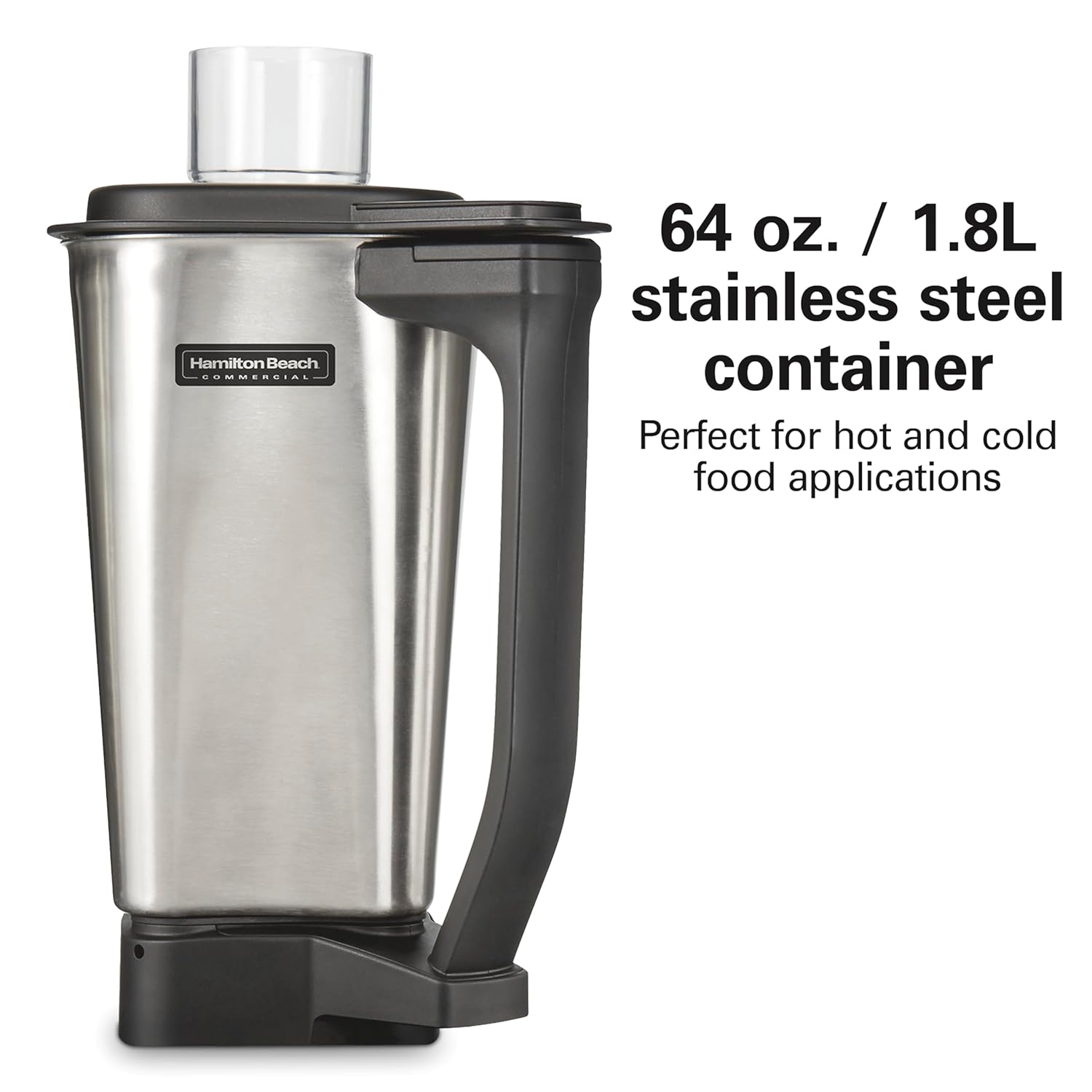 Hamilton Beach Commercial HBF510S Expeditor Stainless-Steel Culinary Food Blender, 2.4 Horsepower, 64 Ounce Capacity, Variable Speed, Chop Function, NSF Certified