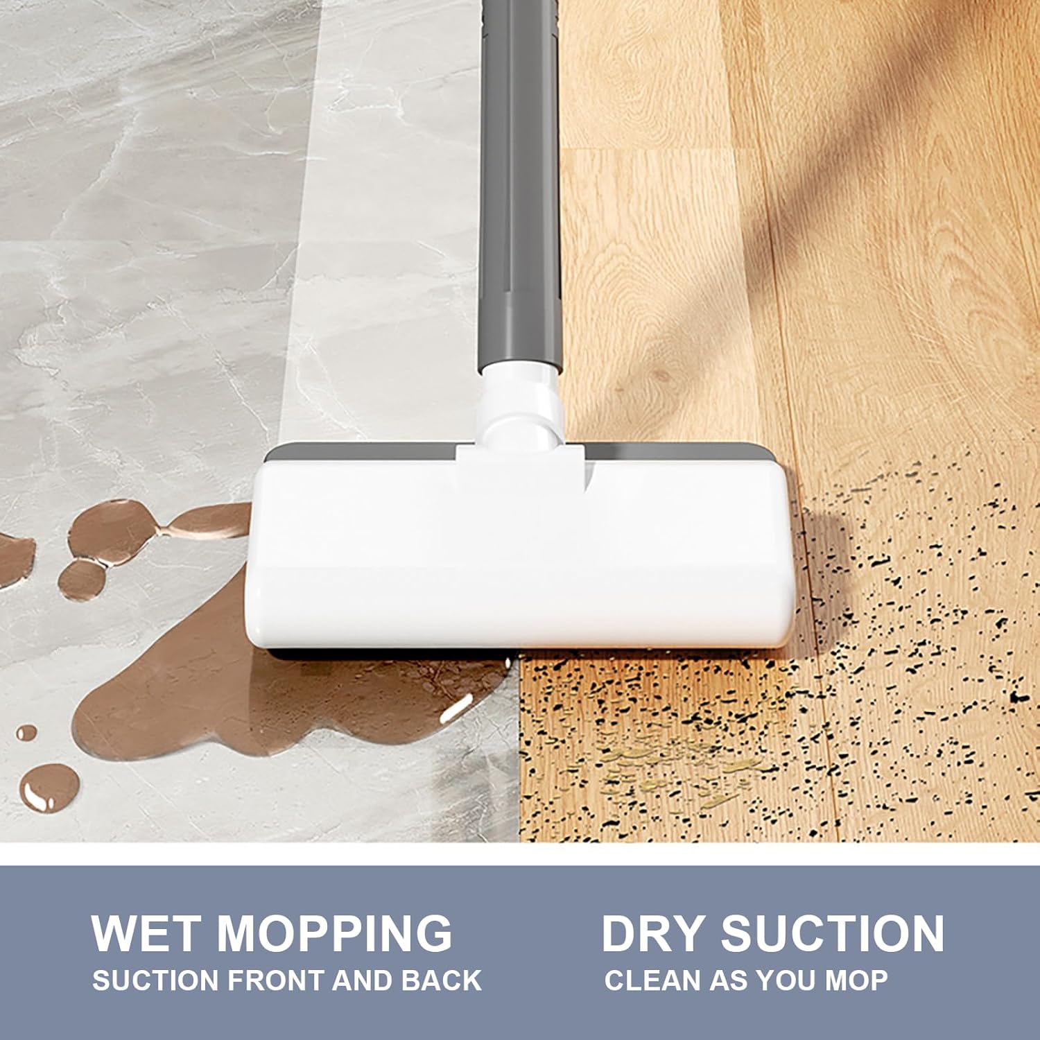 Cordless Stick Vacuum Cleaner, 50 Minutes Runtime, Rechargeable, Tangle-Resistant Design for Carpet, Hard Floor, Pet Hair