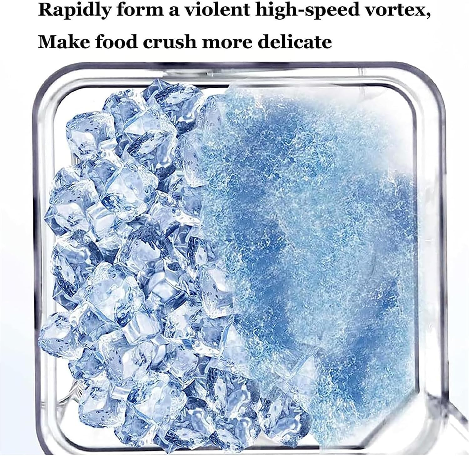 Blender Smoothie Maker, Portable Blender with 5 Presets, 2200W Glass Jug Blender Mixer with 6 Stainless Steel Ice Crusher Blades, 17000 RPM Shredded Ice With Hood Soundproof Smoothie Blender, for Kitc