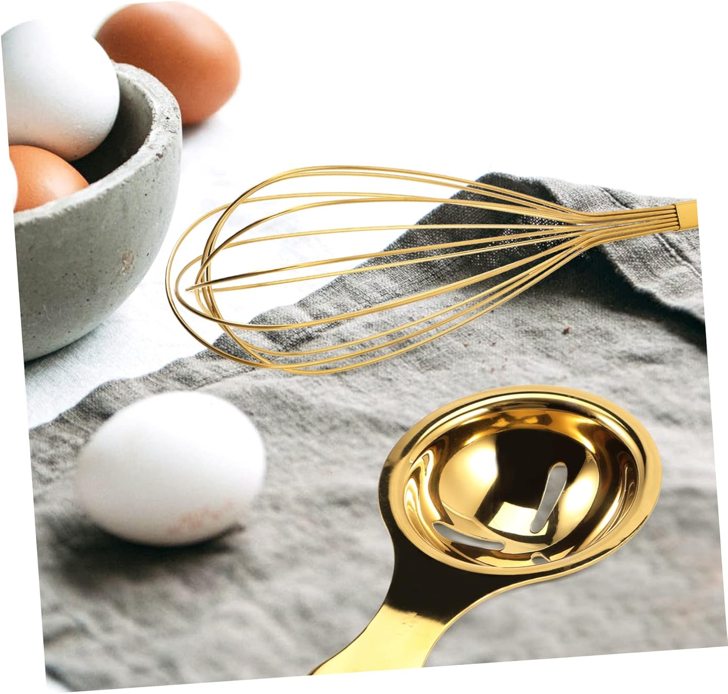 Egg Yolk Separator Egg Beater Manual Mixer Whisk for Omelette Maker Blender and Sauce Mixing