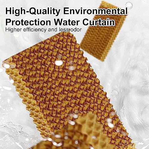 Evaporative Air Cooler Portable Air Conditioner, Fan Cooler with 120° Oscillating, 3 Wind Speeds, Evaporative Cooler for Outdoor Indoor Use(Size:102cm/55L)