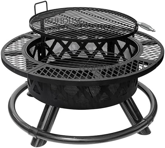 Outdoor Fireplaces Iron Frame Fire Pits for Courtyard Outdoor Heaters Bonfire Oven Home Terrace Bake Stove Garden Supplies Fire Pits