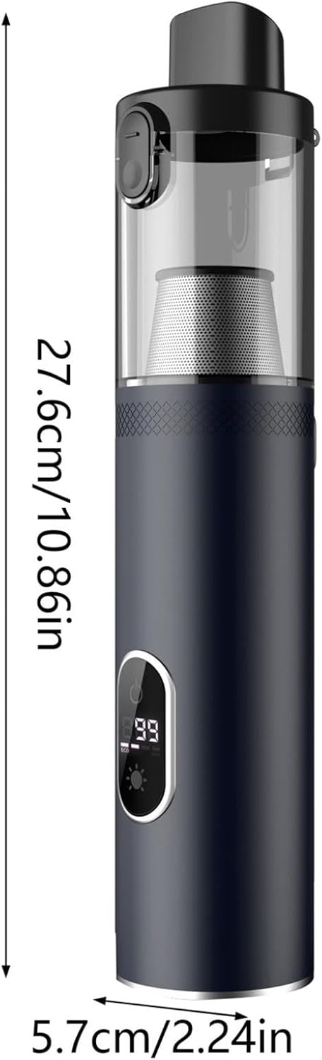Portable Car Vacuum, Cordless Vacuum for Car, Car Vacuum Cleaner High Power, Handheld Vacuum Blow & Suction, 2 in 1 Low Noise Rechargeable Car Vacuums,14000PA (Black)