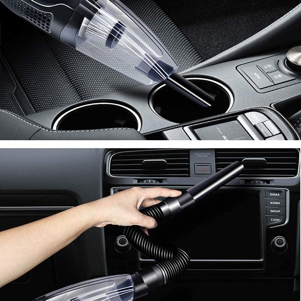 Handheld Vacuum Cleaner car Vacuum Cordless Mini Handheld Portable Vacuum Home Kitchen USB Fast Charging for car (Color : Black)