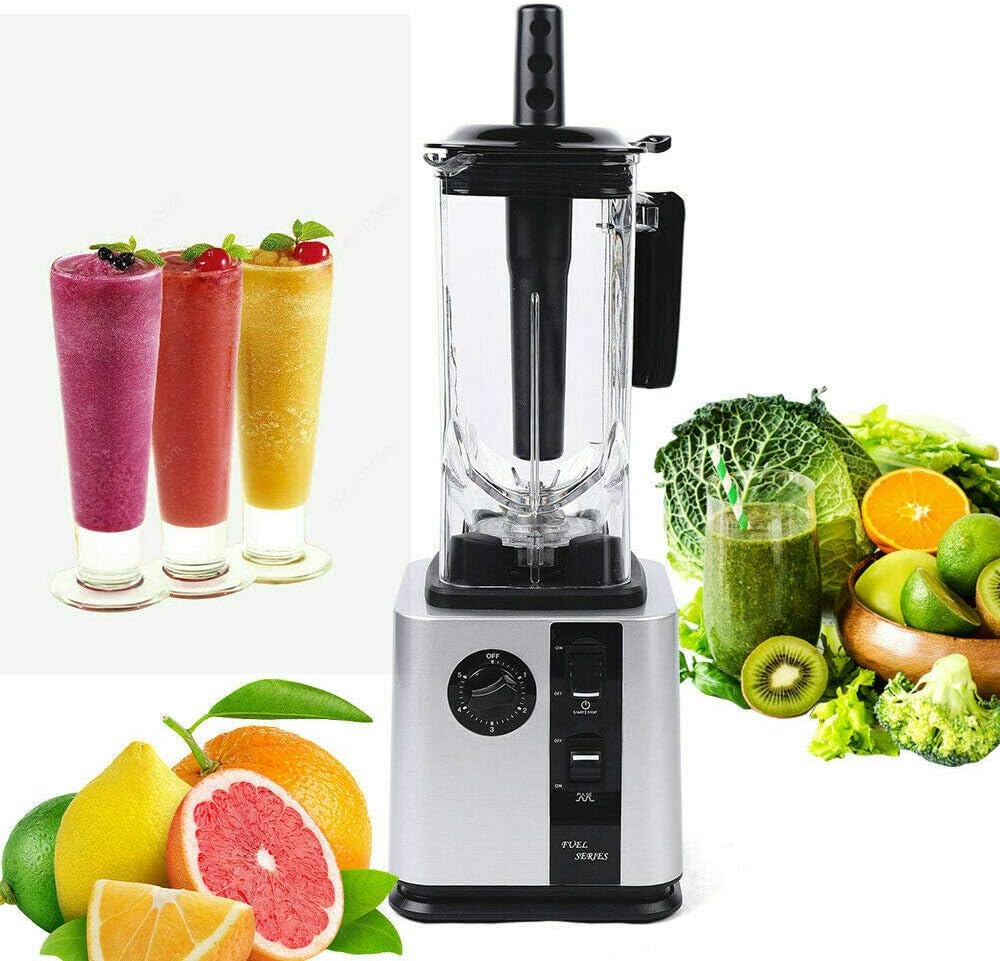 Commercial Blender, 2.2L 2.2KW Heavy Duty Electric Blender Mixer High-Speed Juicer Smoothie Blender