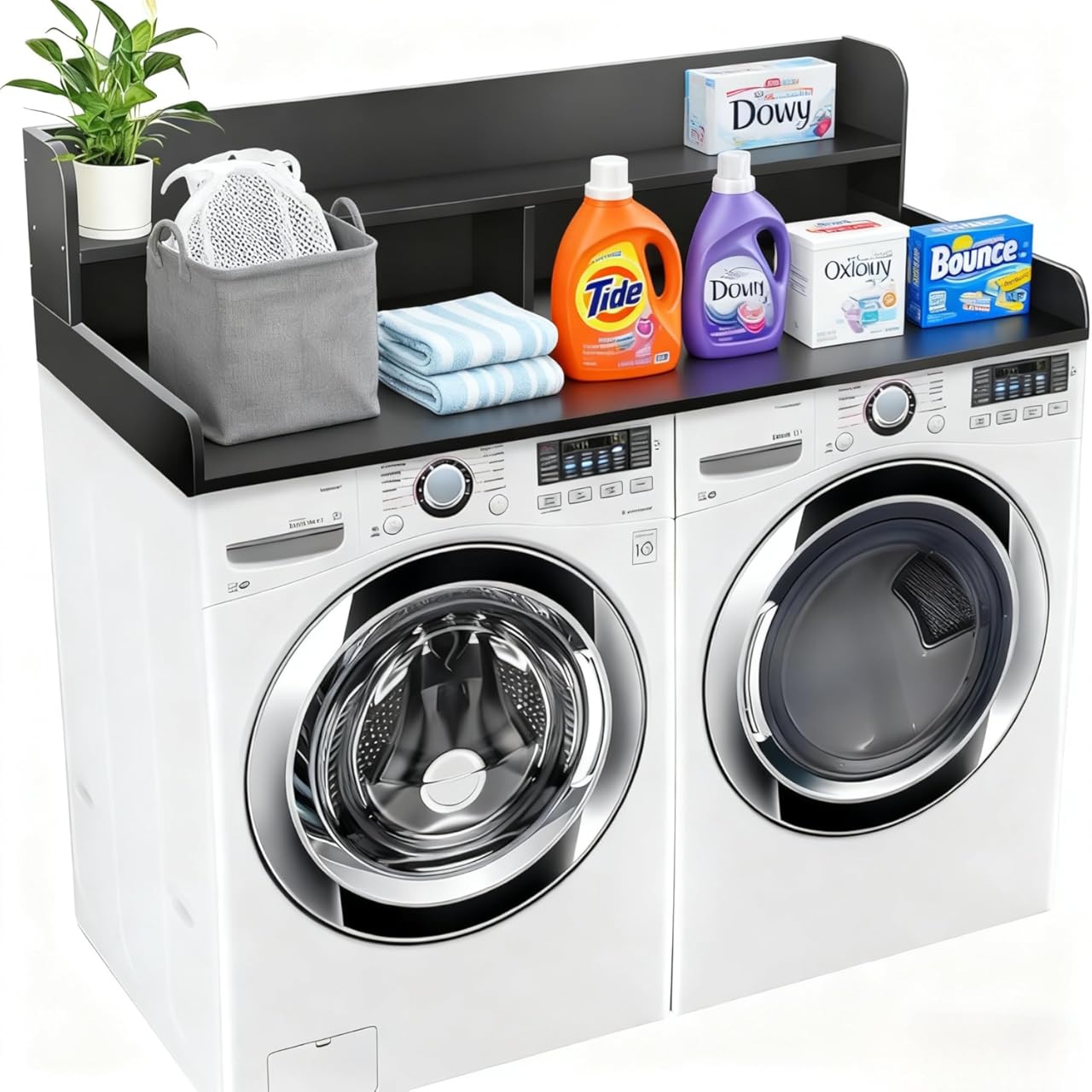 NET MEYA 2-Tier Washer and Dryer Countertop, 54