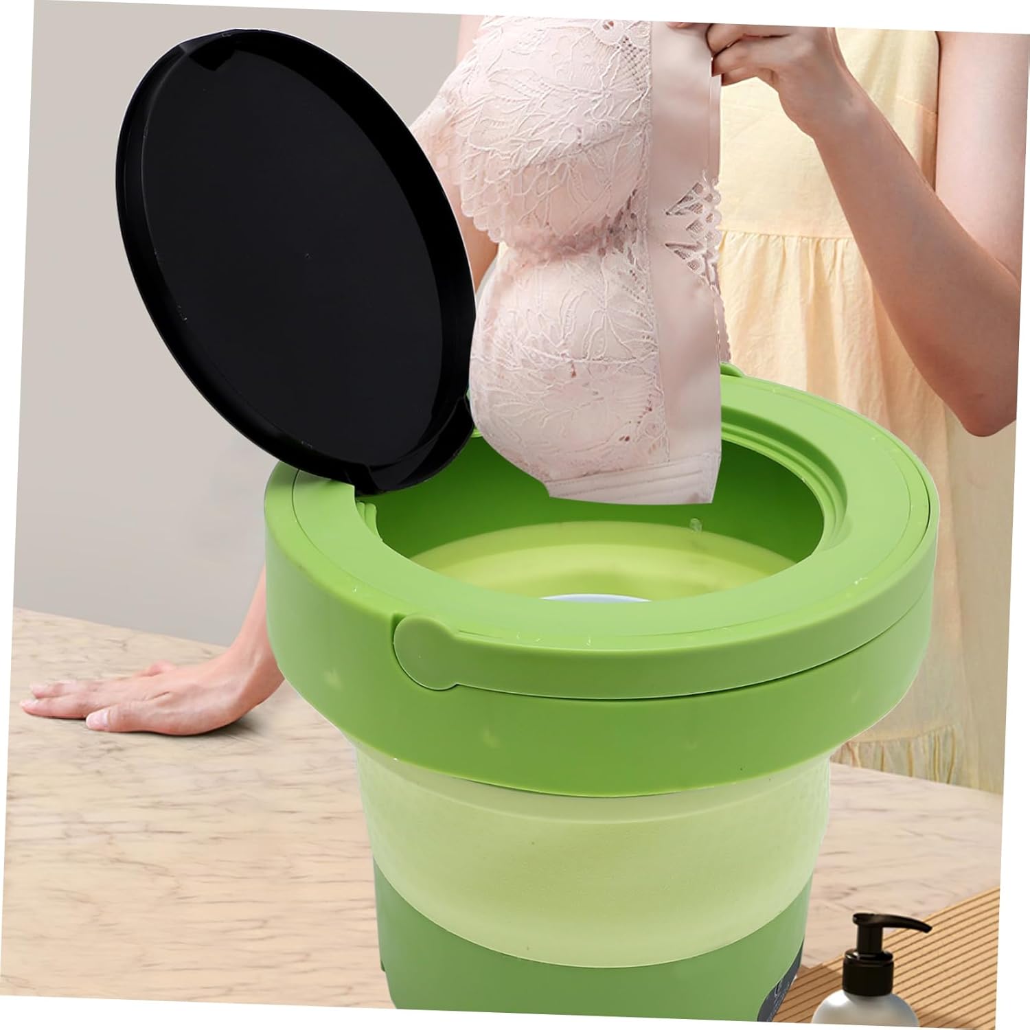 ARTIBETTER Small Washer Machine Portable Washing Machine for Camping Rv Dorm Spin Dry Compact Laundry