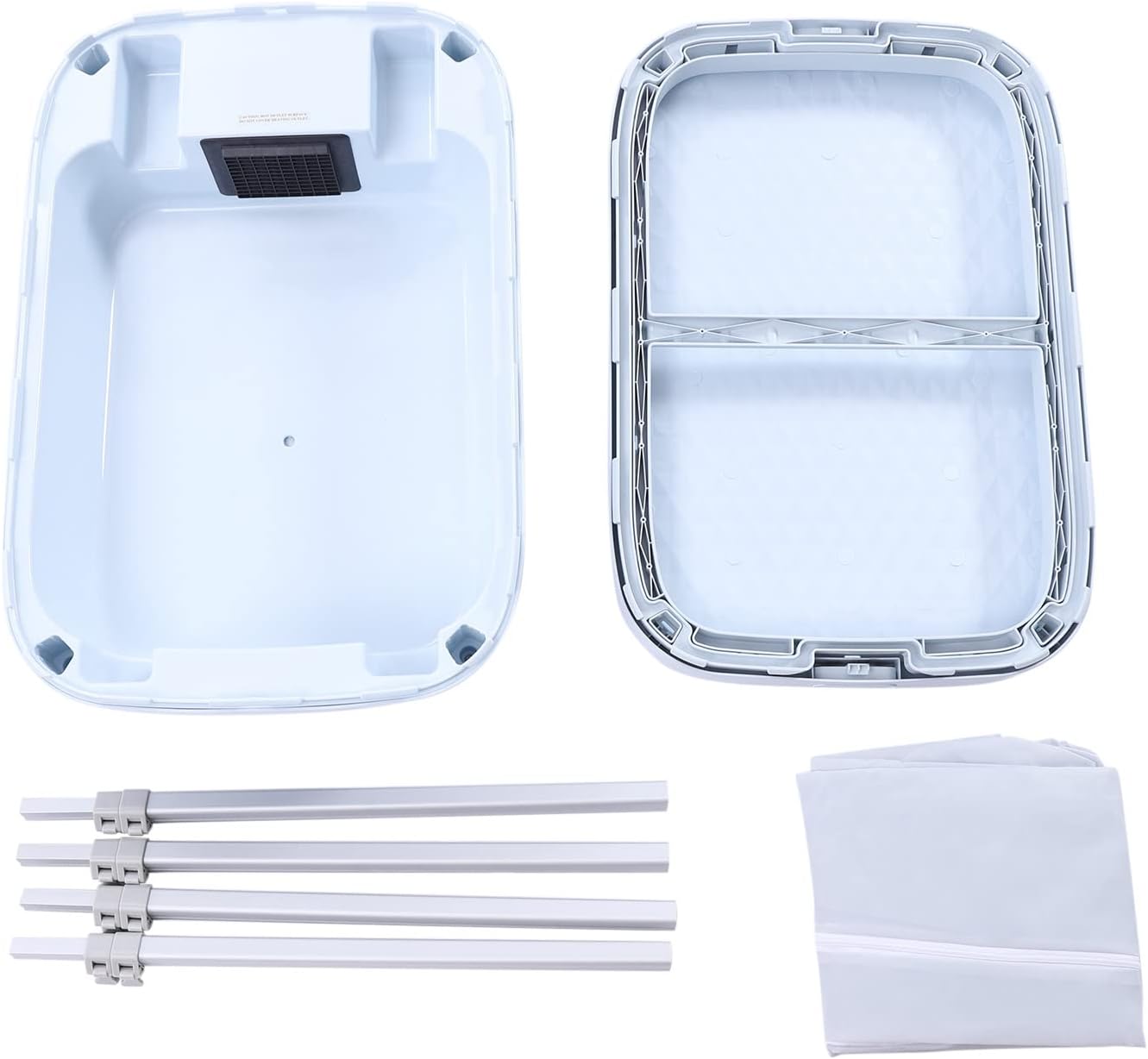 850W Electric Portable Dryer for Clothes, Mini Clothes Dryer with Timing, Foldable Drying Rack, Super-Quiet Motor, PTC Heated Compact Travel Dryers for RV and Apartments