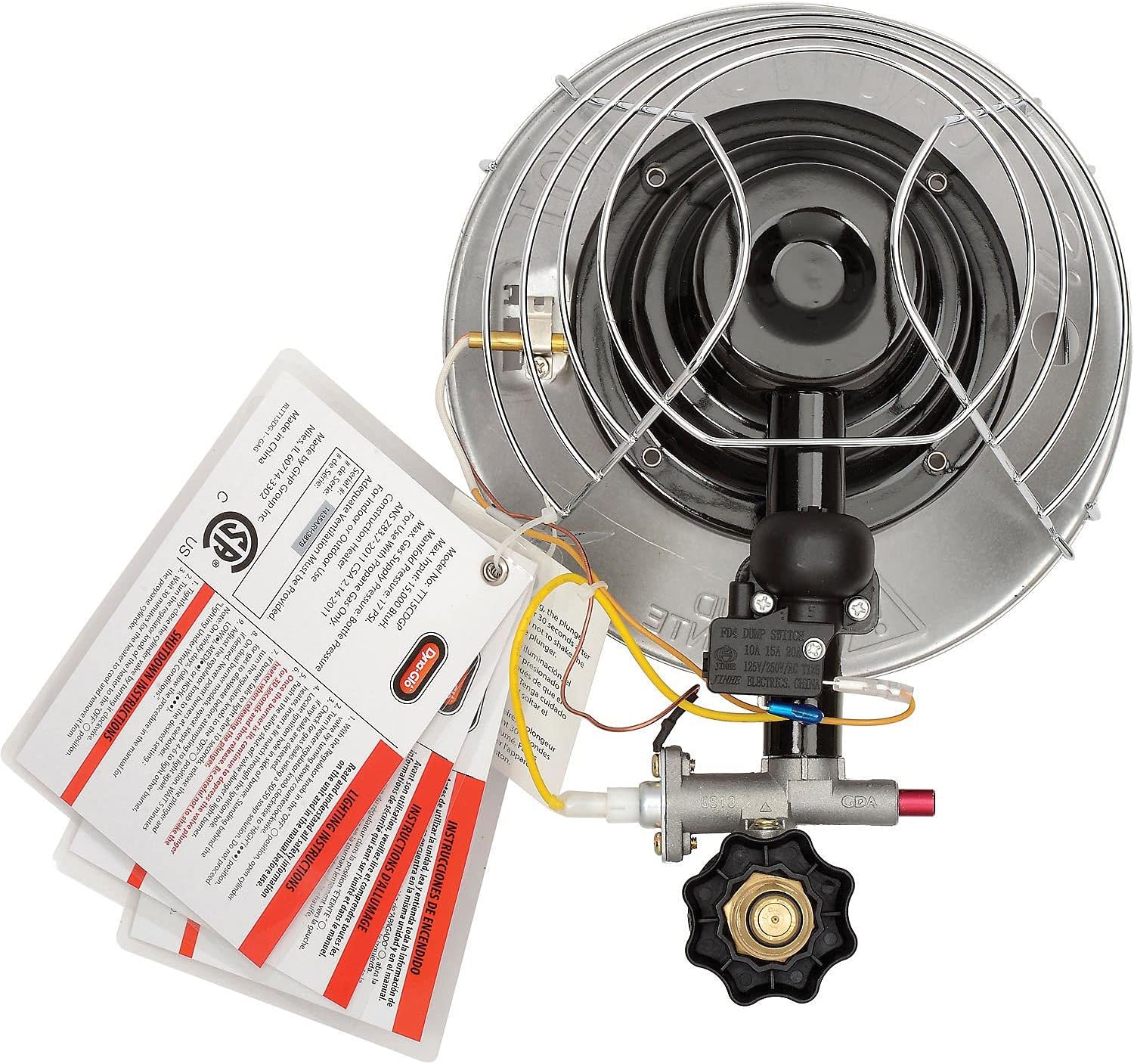 Dyna-Glo TT15CDGP Liquid Propane Tank Top Heater - 15K BTU