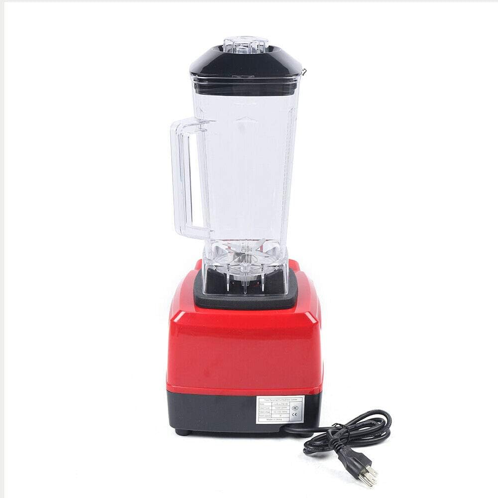 TBVECHI Electric Juice Blender Smoothie Ice Crusher Multi-Function 2200W 2L Red