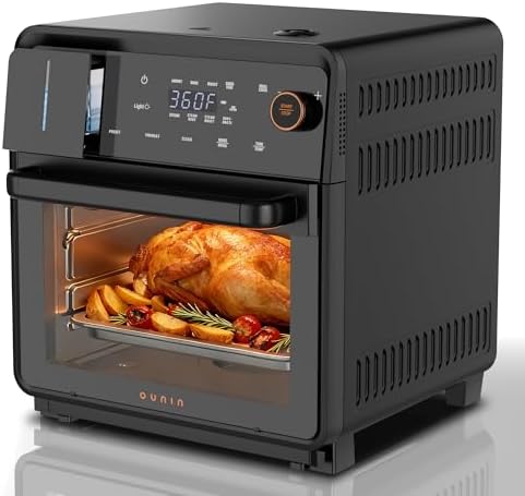 OUNIN Air Fryer Toaster Oven Combo – 11-in-1 Countertop Convection Steam Oven with Air Fryer, Steam, Dual Cook, Bake, Roast, Dehydrate, 90–430°F, Self-Cleaning, 16qt Capacity