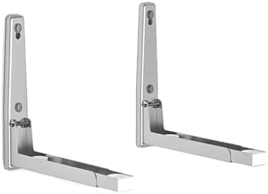 1Pc Stainless Steel Microwave Storage Rack, Telescopic Kitchen Wall Hanging Oven Holder Frame(304)