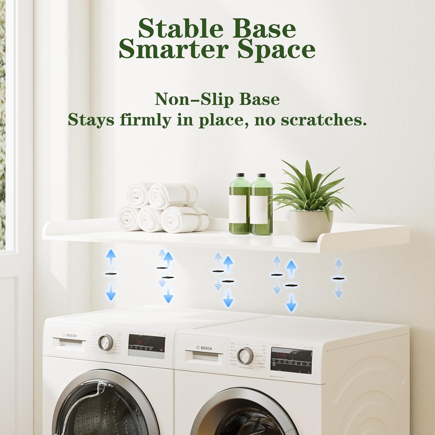 Washer Dryer Countertop, Laundry Room Organization and Storage, 27.6