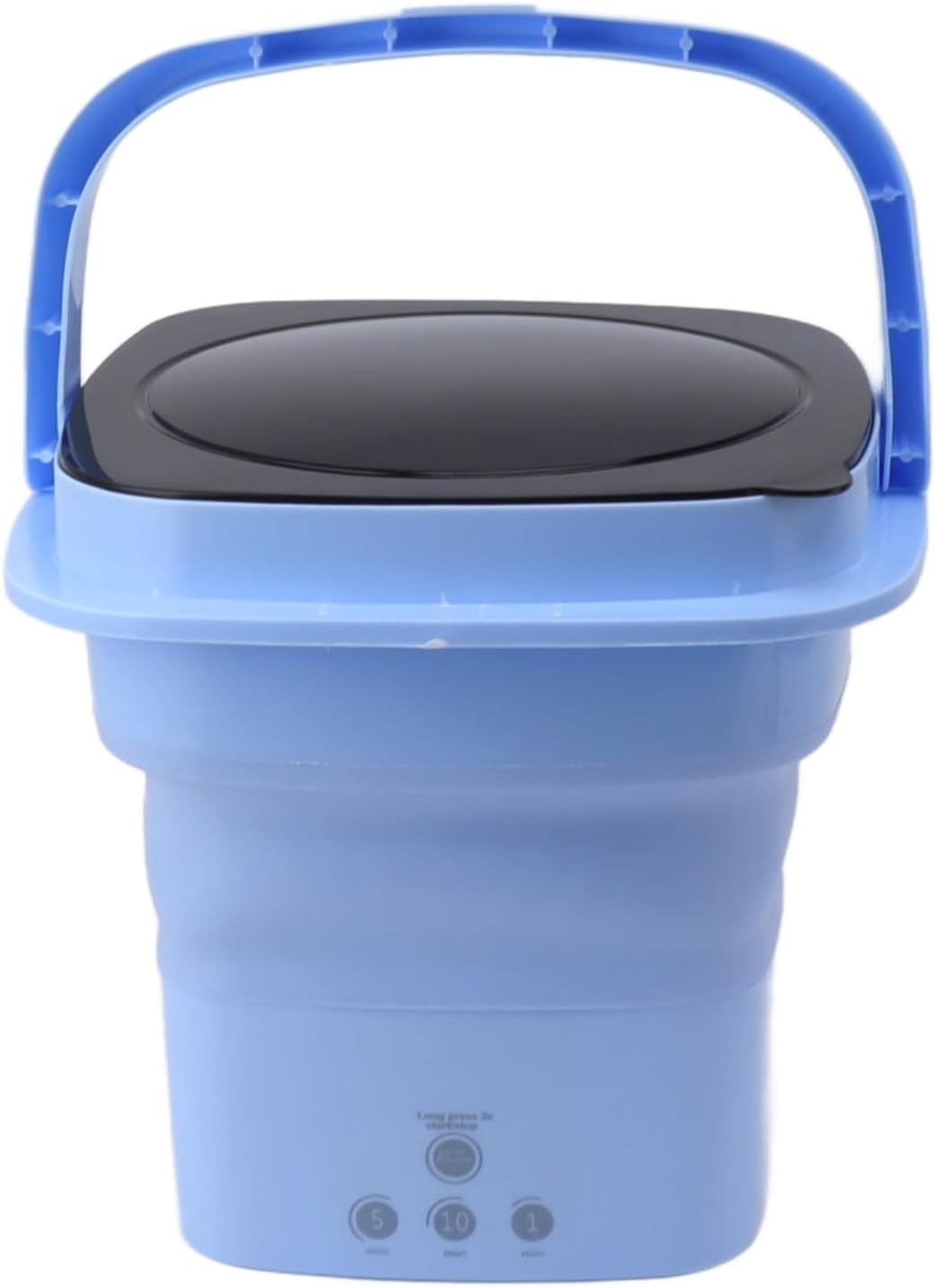 Jiawu Portable Washing Machine, Folding Washing Machine with Timer, Bucket Washer for Clothes Laundry, Underwear Washing Machine for Camping, RV, Travel, Collapsible Bucket Save Spaces (US Plug)