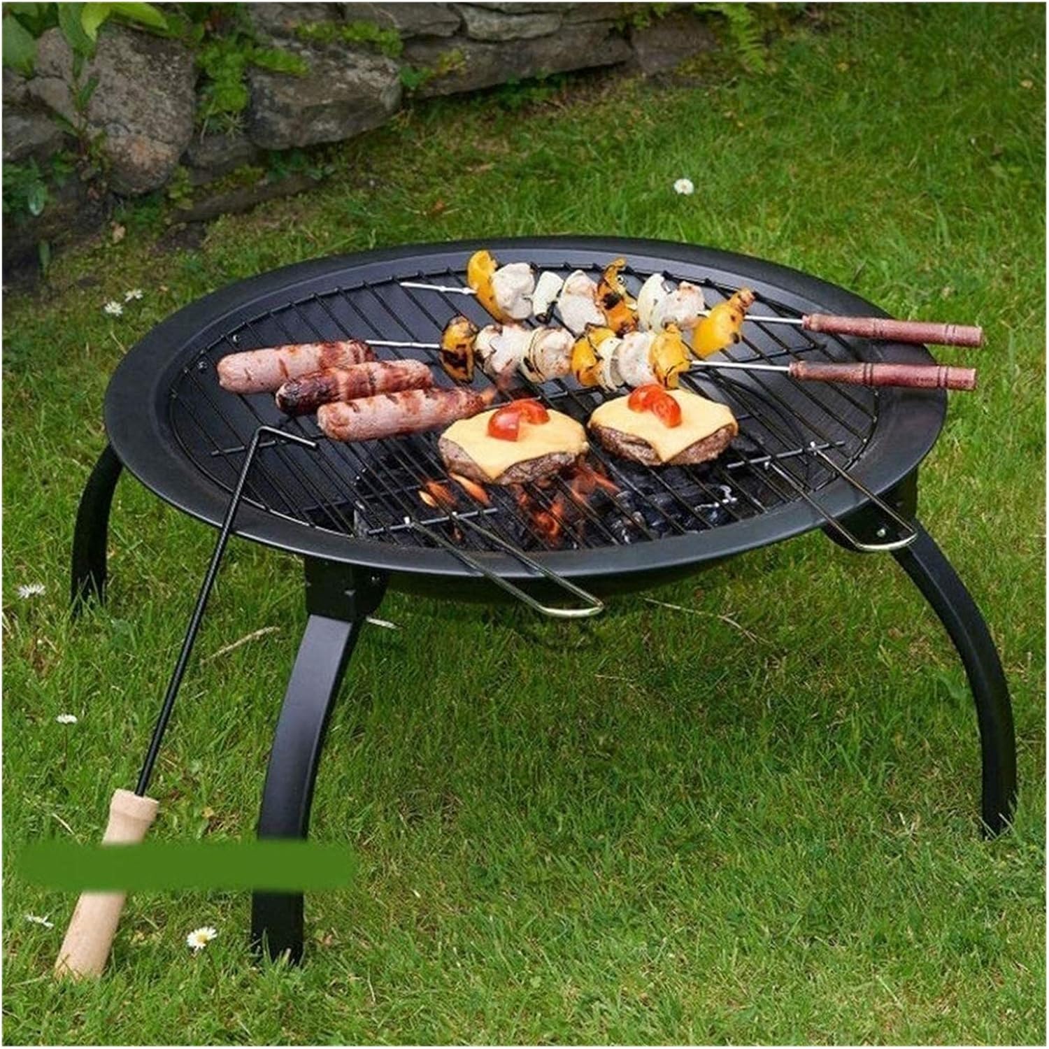 Fire Pits Outdoor Wood Burning Fire Pit Set, Wood Burning Pit - Includes Spark Screen Great