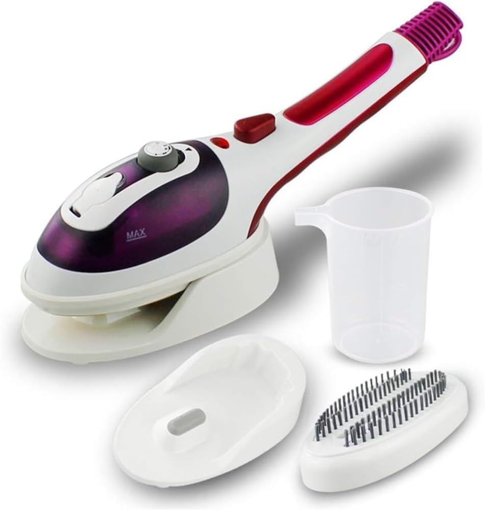 Portable Handheld Garment Steamers ，Steam Iron for Clothes, 2 in 1 Horizontal and Vertical Ironing Steamer for Clothes, 800W Powerful Fast Heat-up (Color : Purple)