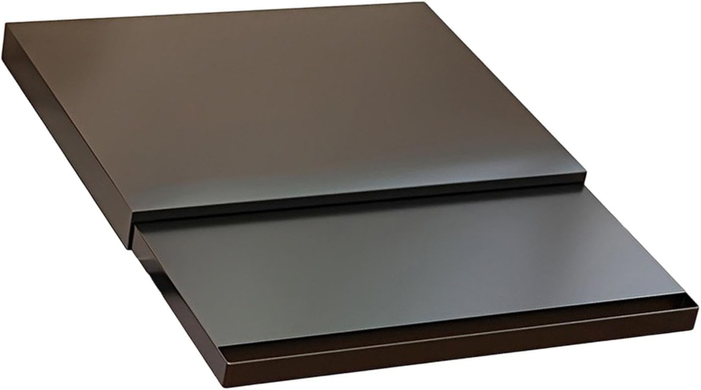 Kitchen Appliance Pull Out Rack Organizer Adjustable Heavy Duty Carbon Steel Multipurpose for Microwave, Oven with 2 Tiers, Black