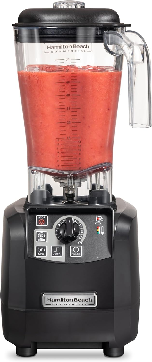 Hamilton Beach Commercial Tempest High-Performance Blender, 64 Ounce / 1.8 Liter Capacity, 3 HP Motor, NSF Certified, HBH650R