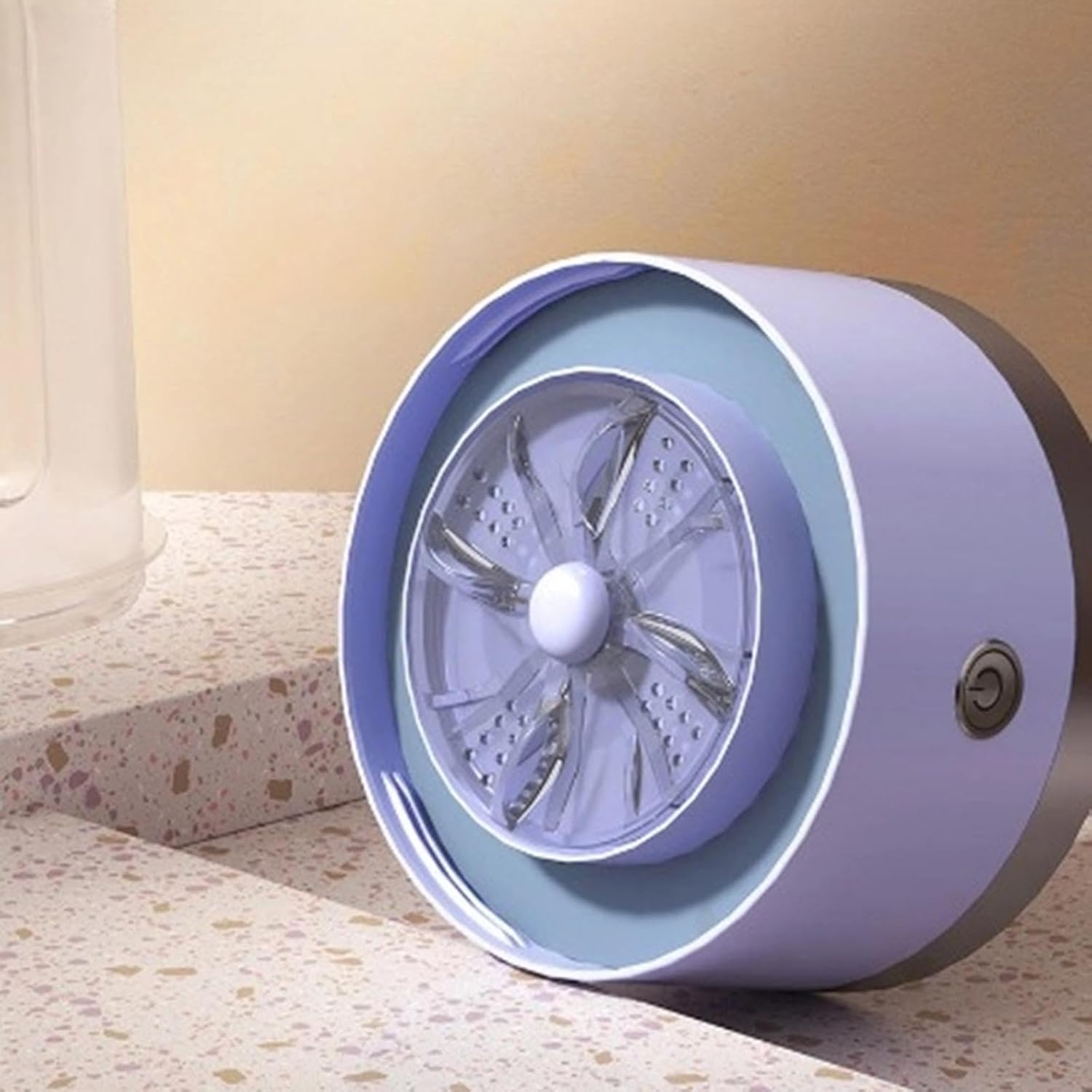 Compact Portable Laundry Washer with 3 Wash Options for, violet