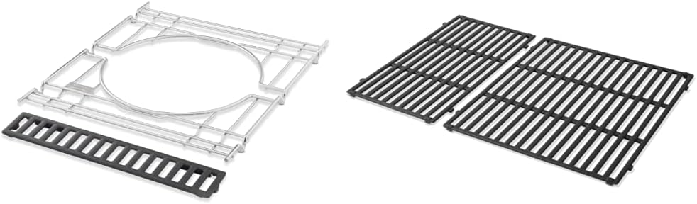 Weber Crafted Frame Kit and Cooking Grates, Porcelain-Enameled Cast Iron, Genesis 300 Series
