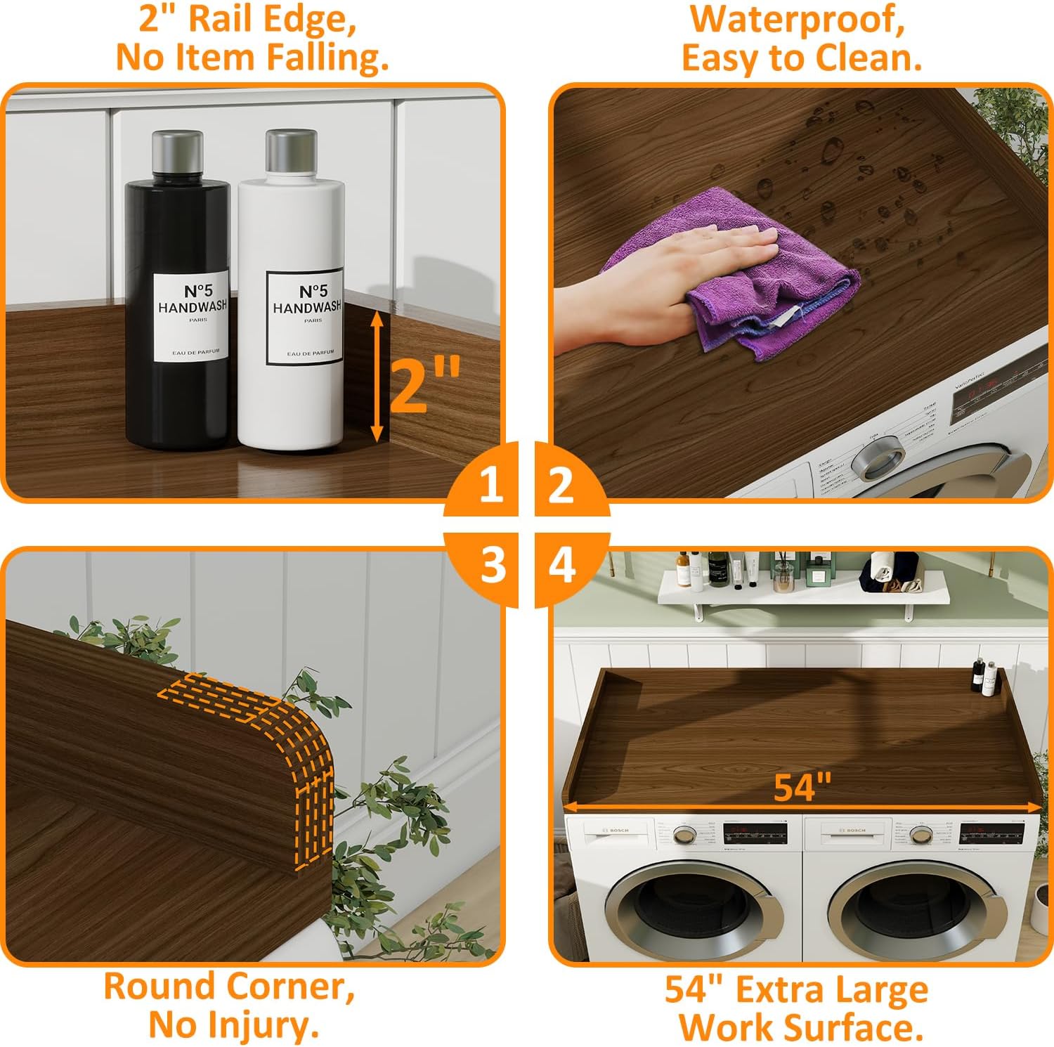 Washer Dryer Countertop, 54