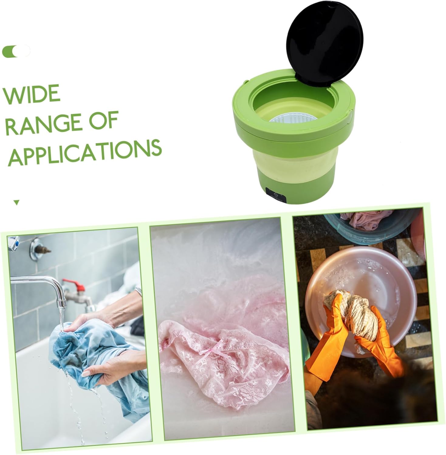 Portable Washer Compact Mini Washing Machine for Dorm Apartment Travel Lightweight High Speed Rotation Efficient Cleaning US Plug Voltage