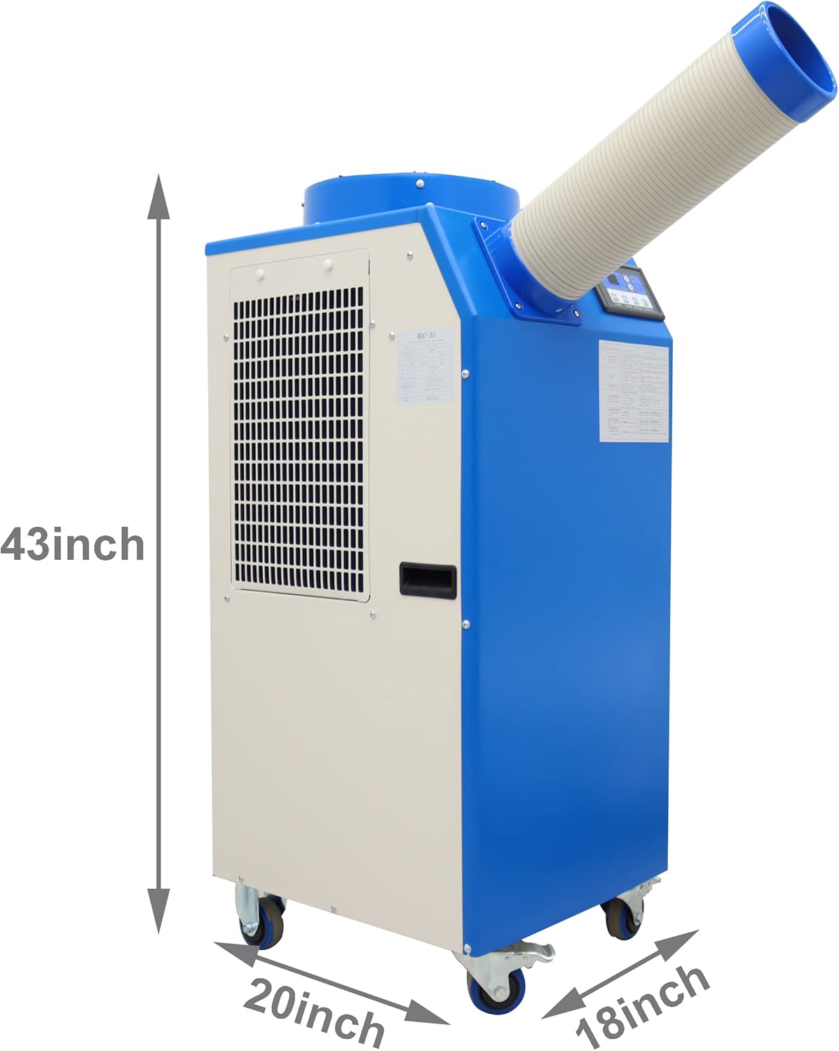 Industrial Spot Cooler Air Conditioner Commercial Mobile Outdoor Cooling Aircon 220V Single Column 480m³/h