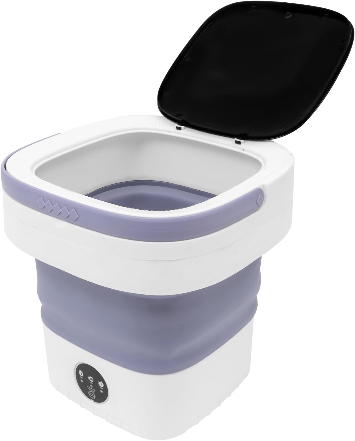 Portable Washing Machine,12L Upgraded With Spin Basket,Foldable Mini Washing Machine with 3 Modes Cleaning Small Washer for Baby Clothes, Underwear or Small Items, Apartment, Dorm,RV (Purple)