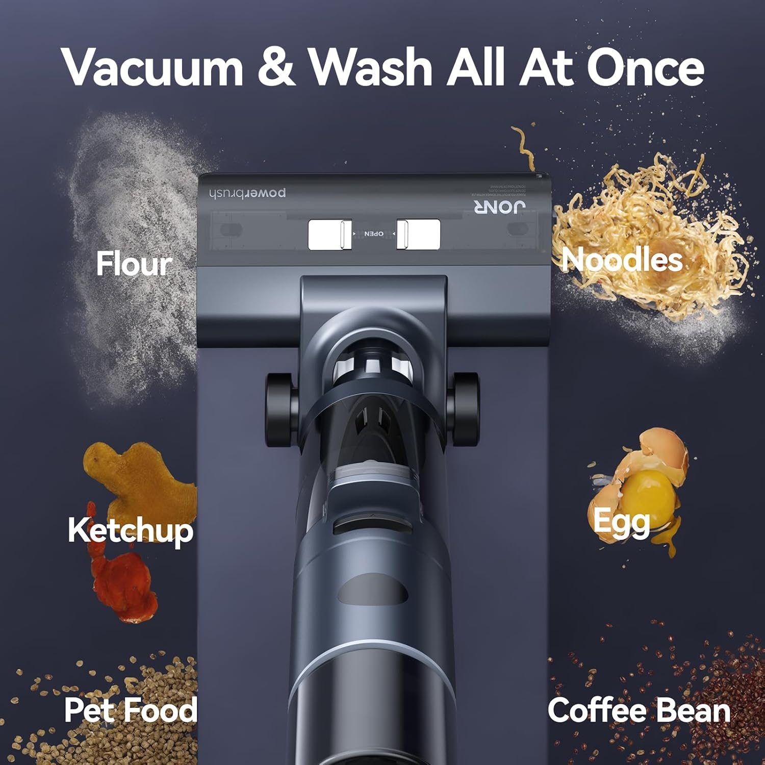 JONR ED12 PRO+VC08 PRO Vacuum Cleaner, ED12 PRO Mop with Hot Water Self-Cleaning and Hot Air Drying & VC08 PRO Cordless Vacuum Cleaner with Auto-Empty Station