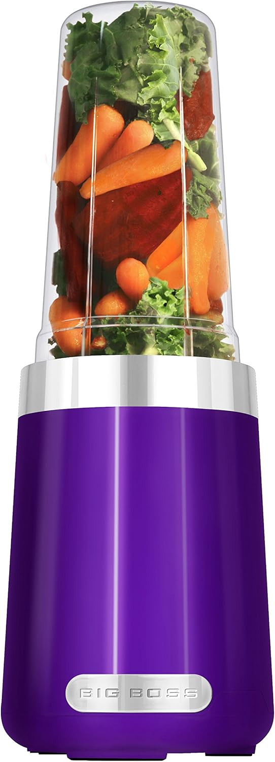 Big Boss 15 Piece Professional Blender, 600 Watt Power, Purple