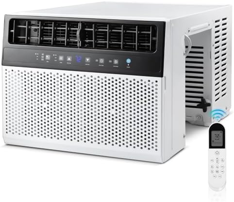 Antarctic Star 12,000 BTU Window Air Conditioners Cools up to 550 Sq. Ft, U-Shaped Air Condtioner Window Unit with 6 Modes 24H Timer, Energy-saving Window AC Units, Easy to Install, White