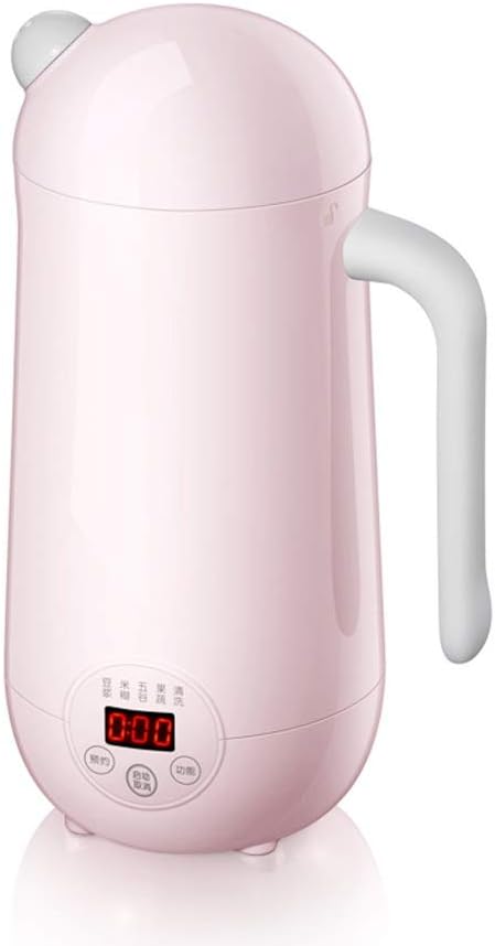 Mini Soymilk Machine Portable Soy Milk Rice Paste Maker Electric Juicer Blender Food Grinding Heating Processor 350ml(Black-JoJo's Bizarre Adventure1)