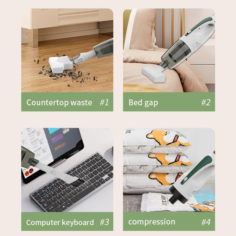 Car Vacuum Cleaner High Power, Handheld Vacuum Cleaner Cordless Brushless Motor, Mini Vacuum Cleaner Portable Car Vacuum Cleaner,Vacuum Cleaner for car and Home