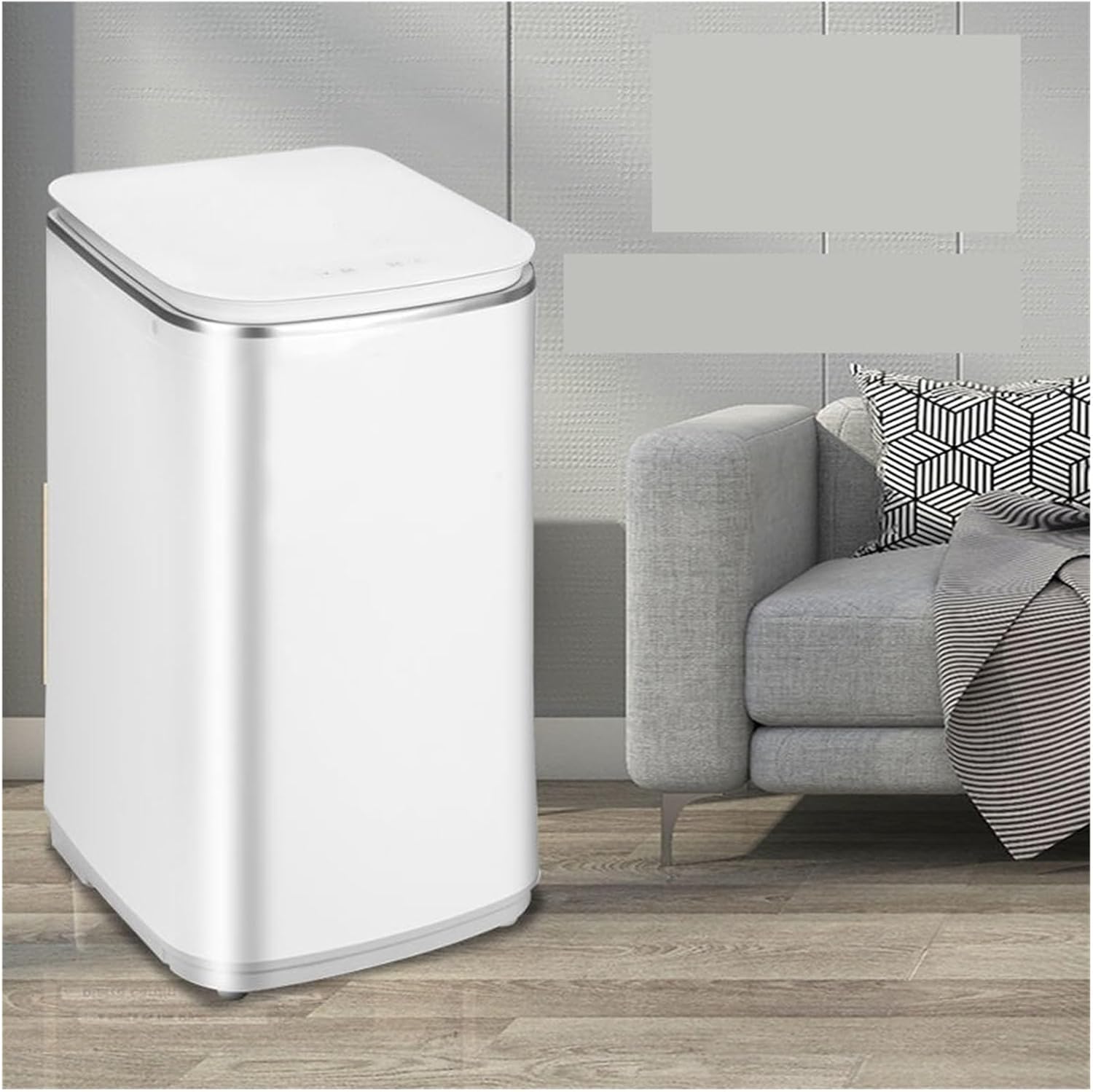 Mini Washing Machine, Portable Washing Machine Small Washer Fully Automatic Compact Design Wash Cycles Touch Control Display,Underwear Washer