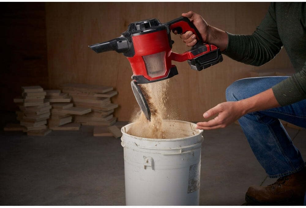 Handheld Vacuum for Milwaukee 0882-20 M18 18V 1-1/4 in 36 oz Lithium-ion Cordless Compact Vacuum - Bare Tool, Red