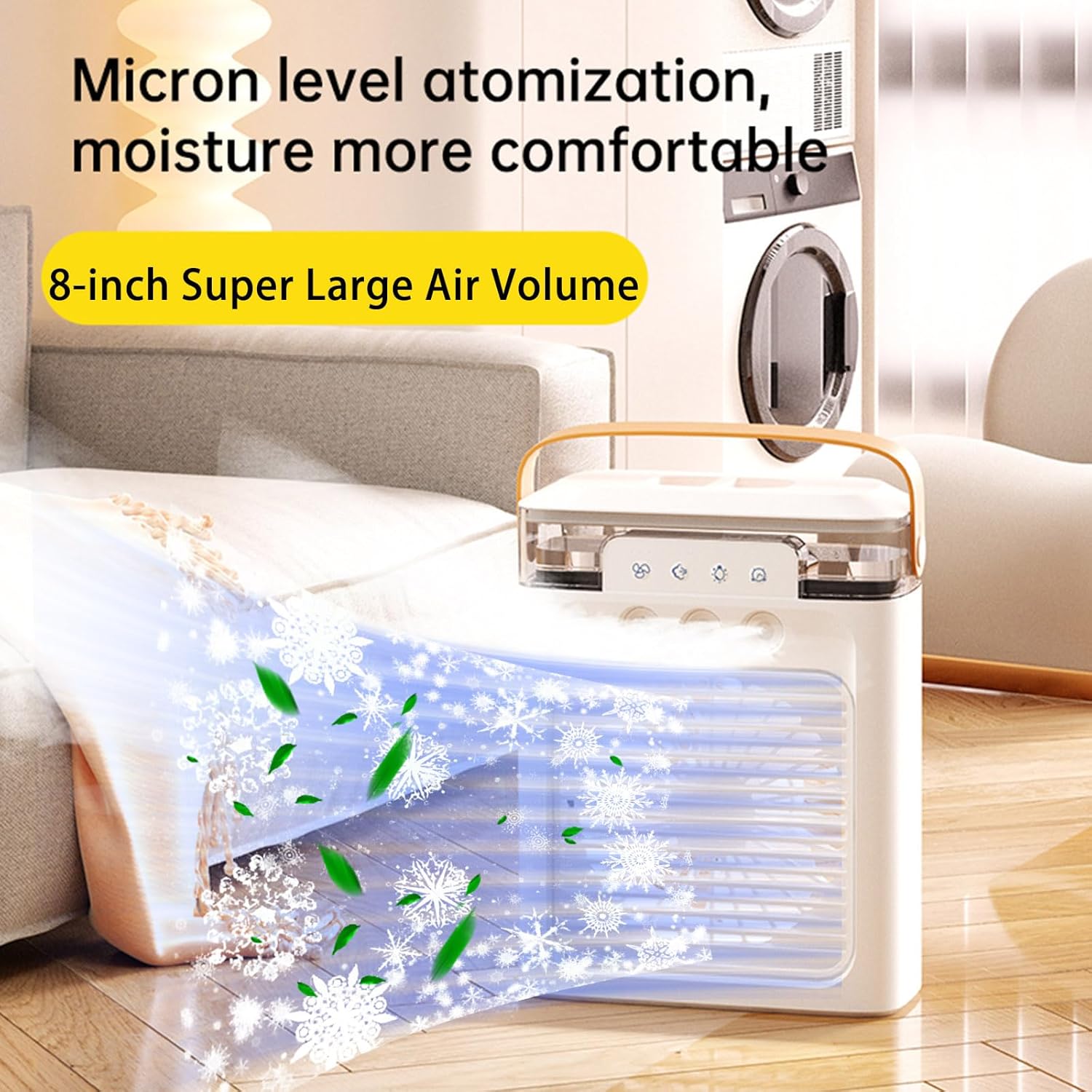 Portable Air Conditioners No Windows, Small Mini Ductless Portable Room Air Conditioner, 3 Wind Speed Portable ac Unit, Air Cooling Fan, 3H Timer Air cooler for Bedroom, Room, Office